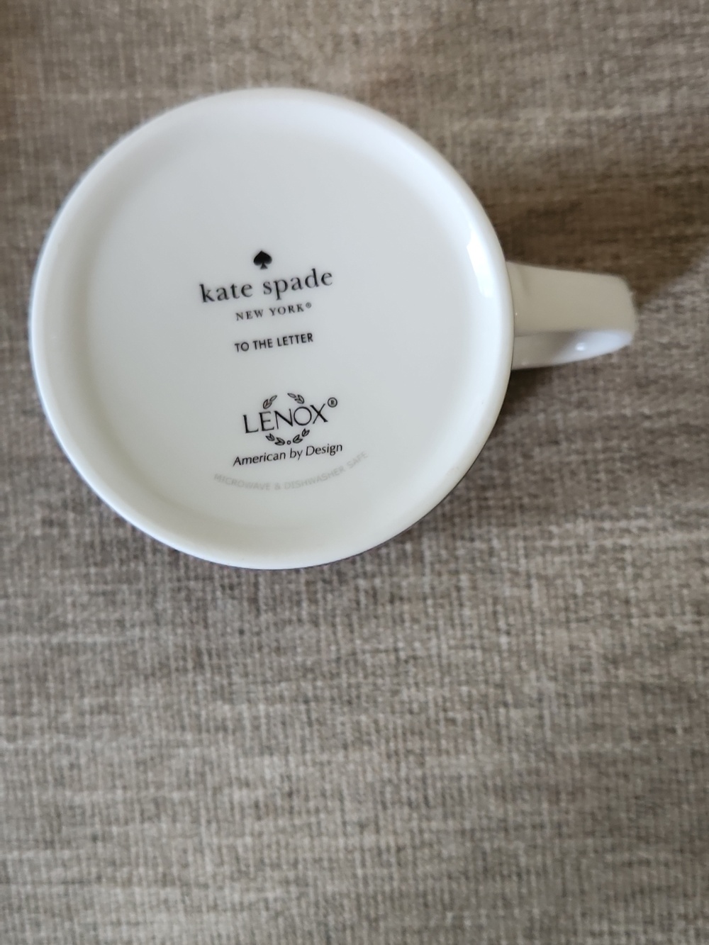 NWT Kate Spade Wickford To The Letter Monogram S By Lenox - Picture 5 of 6